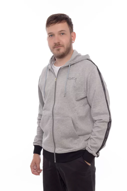 SKRATTA 7811910 Thor Hoody Side Grey Melange